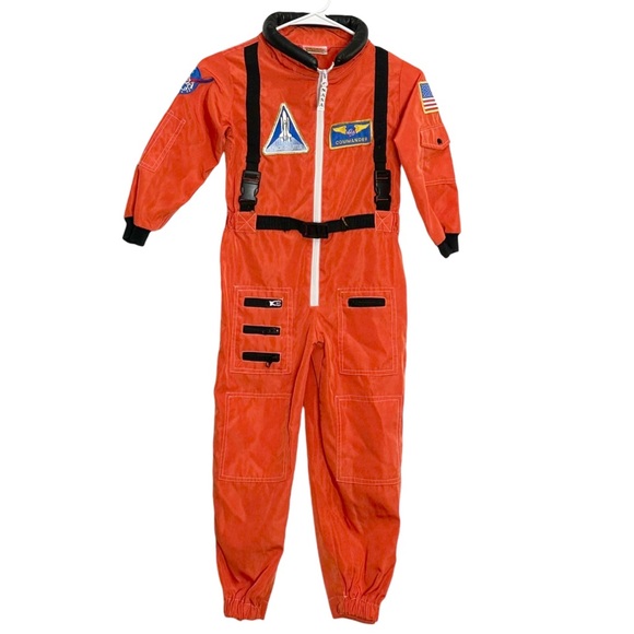 🎃 Aeromax Toys Costume 4-6 Astronaut Flight Suit Orange - Picture 2 of 13